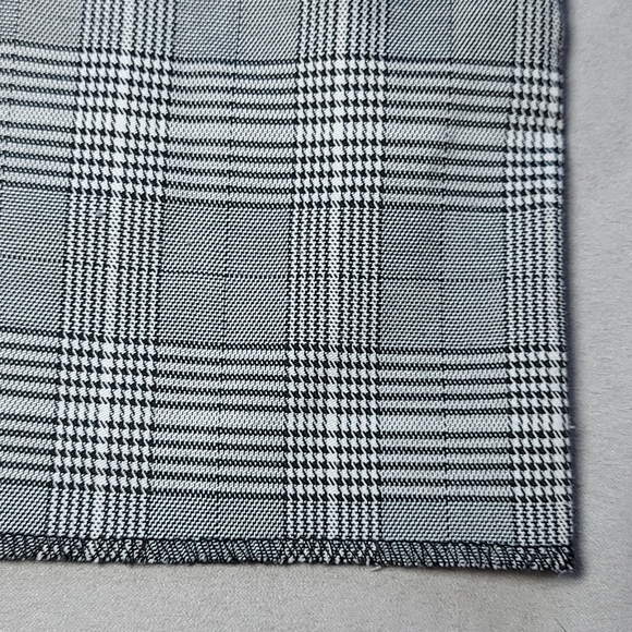 MACCS THE LABEL Black & White Plaid Sleeveless Mini Dress, Large - Picture 8 of 14